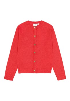 Der New Eve Glitzer-Cardigan – Geranium